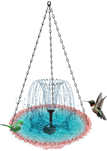 Güneş Çeşmesi ile Asılı Kuş Banyosu Güneş Kuş Banyosu Çeşmeleri Dış Mekan Pembesi İçin Asılı Kuş Banyoları (Yurt Dışından) modelleri