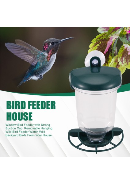 Pencere Kuş Besleyici Güçlü vantuzlu, çıkarılabilir asılı vahşi kuş besleyicisi, evinizden vahşi arka bahçe kuşlarını izle (Yurt Dışından) indirimleri