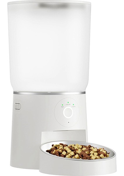 Uygulama Kontrolü Otomatik Pet Besleyici, 4.2L 2.4G WiFi Etkin Pet Besleyici, Kediler ve Köpek İçin Çift Kase Otomatik Evcil Hayvan Yiyesi Dispanser A A (Yurt Dışından)