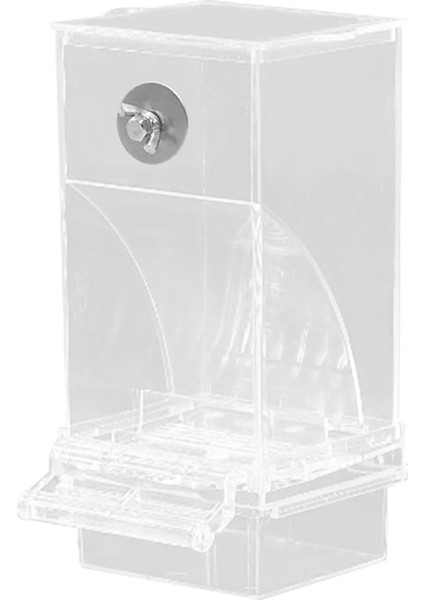 Şeffaf Kuş Besleyiciler Otomatik Papağan Besleyici İçen Tohum Gıda Konteyner Kafesi Küçük ve orta muhabbet kuşları (Yurt Dışından)