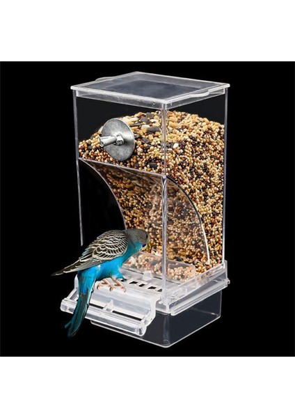 Şeffaf Kuş Besleyiciler Otomatik Papağan Besleyici İçen Tohum Gıda Konteyner Kafesi Küçük ve orta muhabbet kuşları (Yurt Dışından) fiyatları