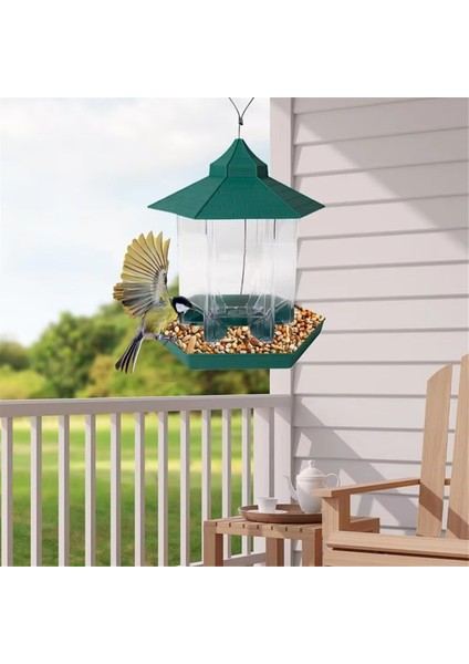 Vahşi Kuş Besleyiciler Çabuk Kuş Besleyici Besleme Kasesi Bahçe B için 6 Besleme Portu ile Büyük Kapasite Asma İstasyonu (Yurt Dışından) modelleri