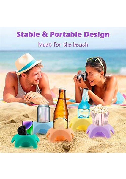 Plaj Tatili Için Temel Aksesuarlar, Plaj Bardak Tutucuları, Kum Bardak Altlıkları, Kadınlar Için Plaj Seyahati Temel Ürünleri (Yurt Dışından) modelleri