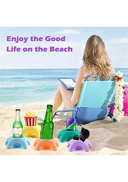 Plaj Tatili Için Temel Aksesuarlar, Plaj Bardak Tutucuları, Kum Bardak Altlıkları, Kadınlar Için Plaj Seyahati Temel Ürünleri (Yurt Dışından) indirimleri