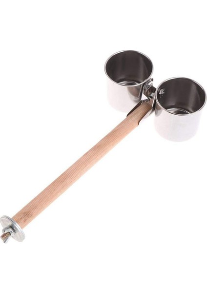 Paslanmaz çelik kuşlar papağan besleyici yuvarlak kuş evcil hayvan maması su besleme kasesi m (Yurt Dışından) indirimleri