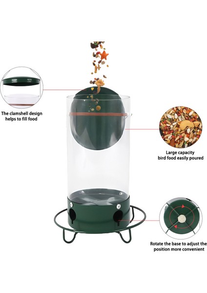 Ağırlık Aktif Dönen Levrek - Tohum Kapasitesi ile Kanıt Vahşi Kuş Besleyici (Yurt Dışından) indirimleri