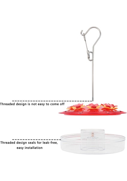 2 adet kuş besleyici asılı kırmızı kanca kuş besleyici kuş besleyici (Yurt Dışından) fırsatları