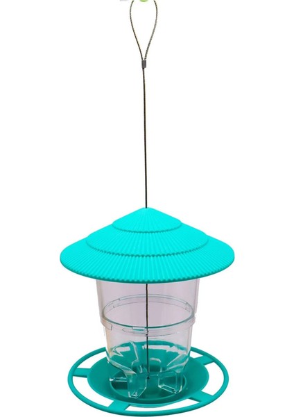Yabani Kuş Besleyici, Squirrel geçirmez kuş besleyici dışında, Yuvarlak şekilli çatı yeşili olan yabani kuş besleyici asılı (Yurt Dışından)