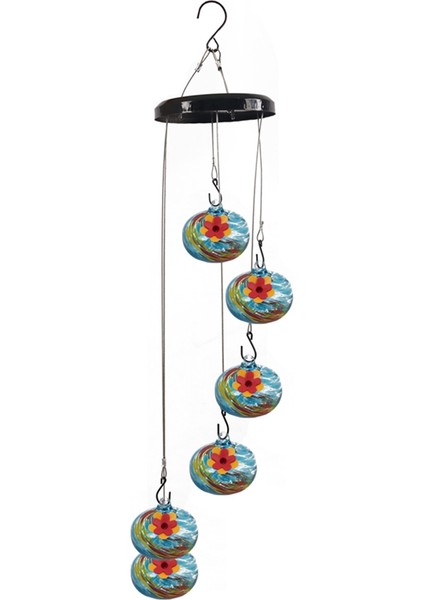 Büyüleyici Rüzgar Çanları Kuş besleyicileri Açık havada asılı karınca ve arı kanıtı, asla sızıntı, mükemmel bahçe modeli 4 (Yurt Dışından)