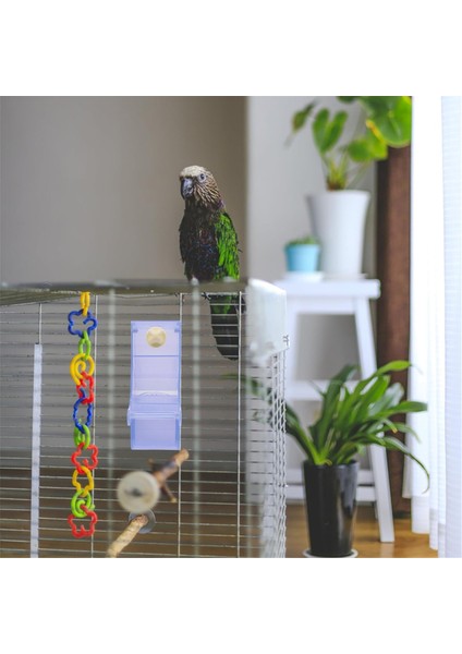 Papağan besleyici kuş gıda kasesi papağan konteyneri basit yapı besleme kasesi kuşlar kuş besleyici b (Yurt Dışından) fiyatları