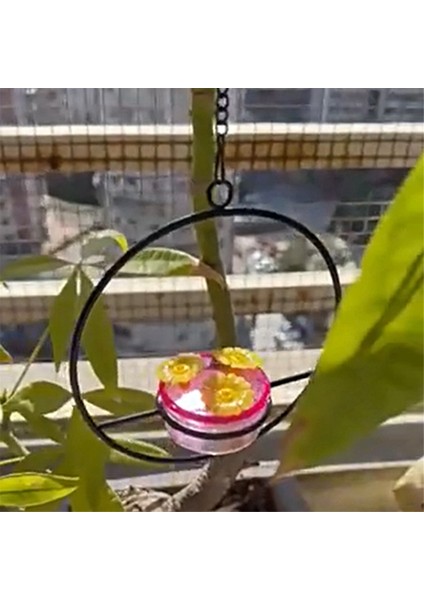3 adet Hakkalaşım Besleyici, İstiflenebilir Asma Humming Kuş Besleyici Metal Çerçeve ve Kırmızı Plastik Kase Dairesel (Yurt Dışından) fiyatları