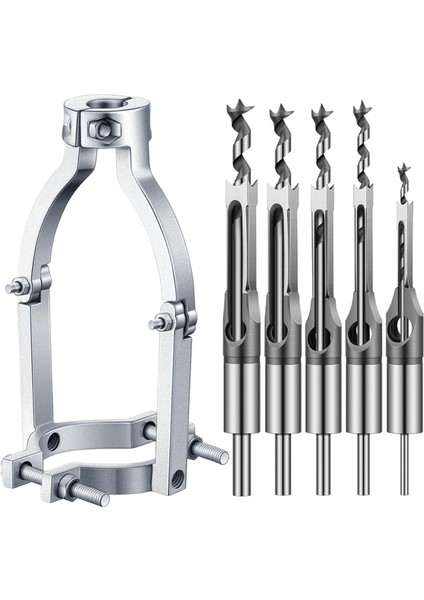 Kare Delik Matkap Bitleri Adaptörü ve Kare Delik Matkap Bit Seti Matkap Pres Içi Boş Kepçel (Yurt Dışından)