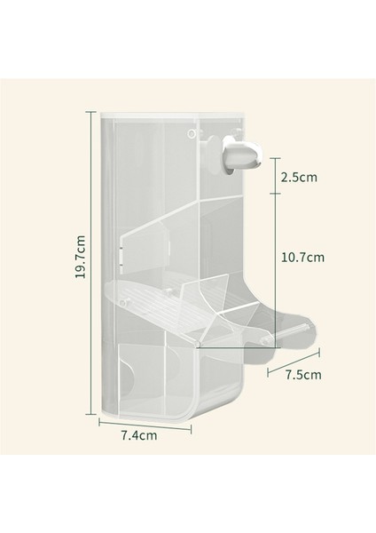 Papağan besleyici kuş gıda kasesi papağan konteyneri basit yapı besleme kasesi kuşlar kuş besleyici a (Yurt Dışından) modelleri