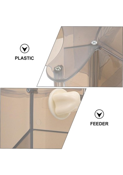 Papağan besleyici kuş gıda kasesi papağan konteyneri basit yapı besleme kasesi kuşlar kuş besleyici a (Yurt Dışından) fırsatları