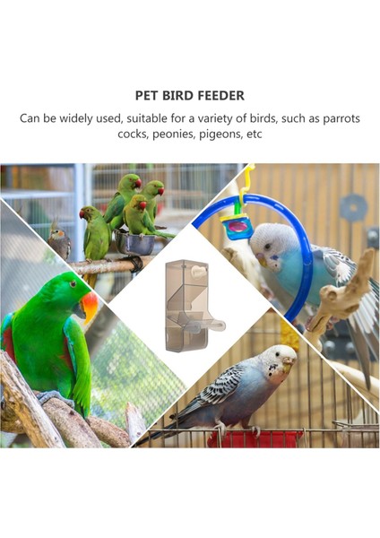 Papağan besleyici kuş gıda kasesi papağan konteyneri basit yapı besleme kasesi kuşlar kuş besleyici a (Yurt Dışından) indirimleri