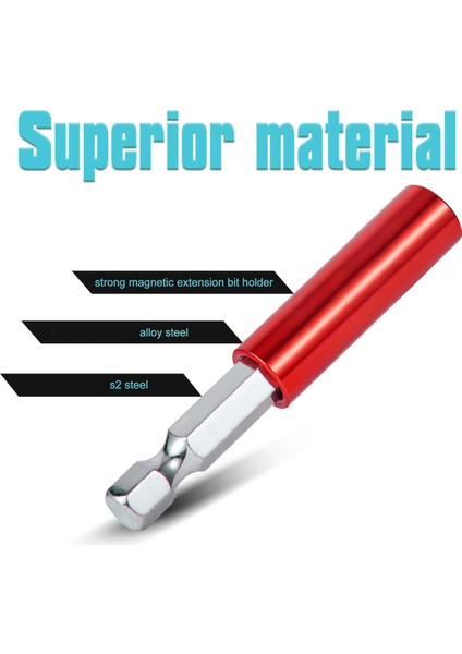 5pcs Manyetik Uzantı Soket Matkap Bit Tutucu 1/4inch Onaltılık Elektrikli Aletler Manyetik Uzantı Bit Tutucu Hex Shank S2 A (Yurt Dışından) fiyatları