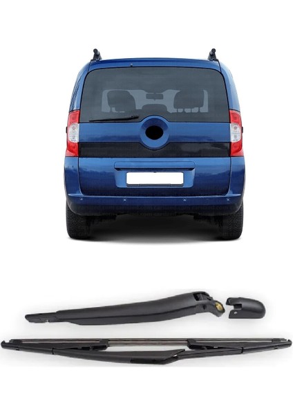Fiat Fiorino Tek Kapılı 2007 - 2024 Uyumlu Arka Cam Silecek Kolu ve Süpürgesi Takım 71744176
