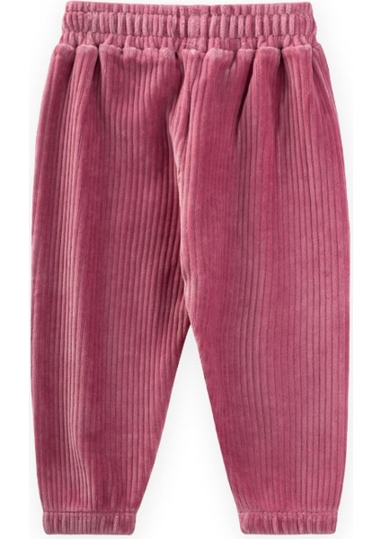 Fitilli Kadife Jogger Pantolon 1-10 Yaş Fuşya fiyatları