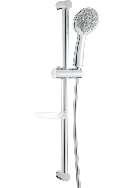 Samba A45680STA 3f Sürgülü El Duşu Takımı, 6 L/dk Su Akışı, Duvara Monte, Krom