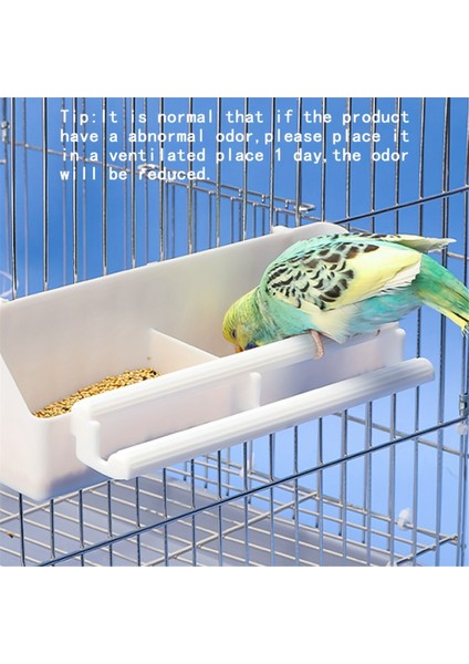 Taşınabilir Çift Yuva Izgara Tasarımı Kuş Besleyici Kuş Yemeği ve Kuş Kafesi Su Konteyneri Kuş Besleyicisi asabilir (Yurt Dışından) indirimleri