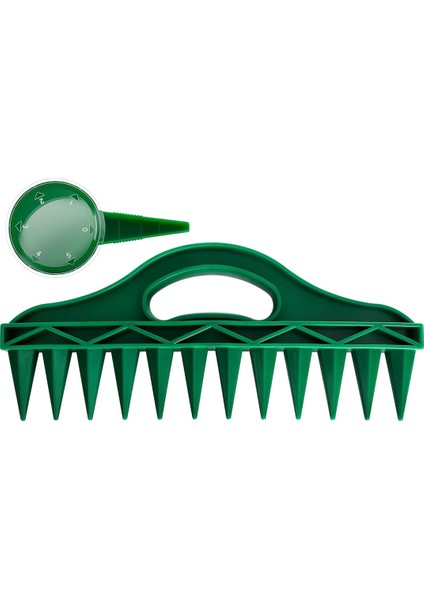 12 Delik Tohum -In Toprak Ekici - Tohum ve Ampul Ekmek Için Ayarlanabilir Tohum Dağıtıcı ile Bahçe Tohumu Aralayıcı (Yurt Dışından)