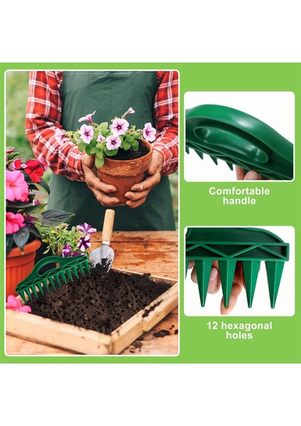 12 Delik Tohum -In Toprak Ekici - Tohum ve Ampul Ekmek Için Ayarlanabilir Tohum Dağıtıcı ile Bahçe Tohumu Aralayıcı (Yurt Dışından) fiyatları