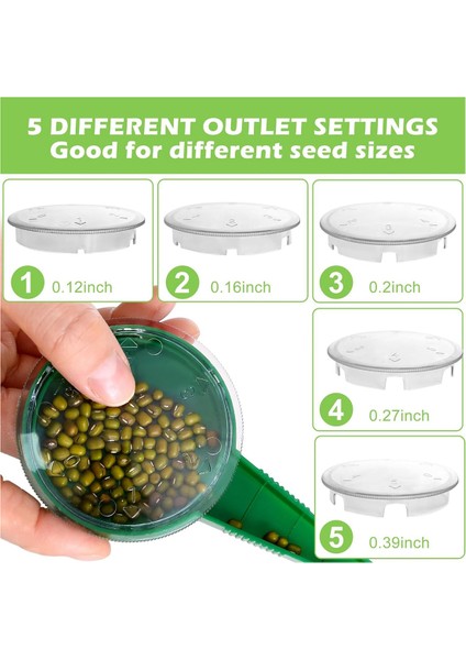 12 Delik Tohum -In Toprak Ekici - Tohum ve Ampul Ekmek Için Ayarlanabilir Tohum Dağıtıcı ile Bahçe Tohumu Aralayıcı (Yurt Dışından) modelleri