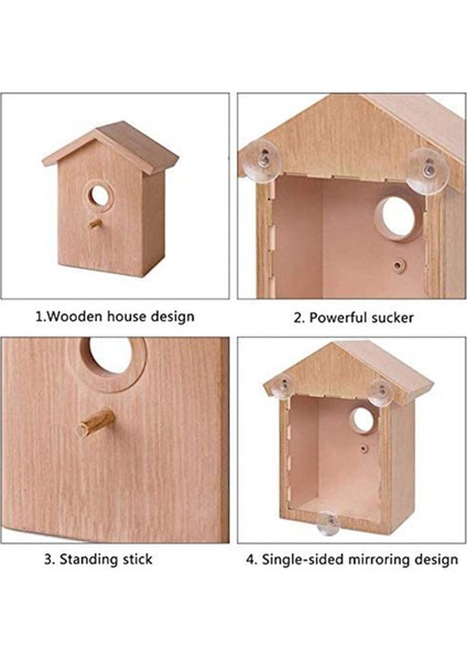 Kuş evi dış pencere yuva kutusu güçlü vantuz ile kuş evi (Yurt Dışından) modelleri