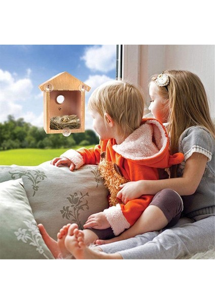 Kuş evi dış pencere yuva kutusu güçlü vantuz ile kuş evi (Yurt Dışından) indirimleri