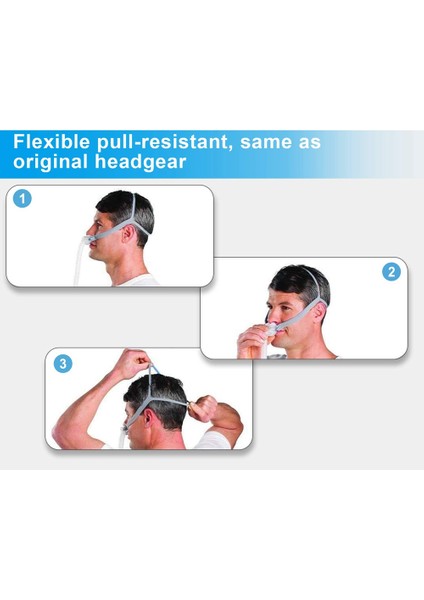 Resmed Airfit P10 Burun Yastığı Maskesi Için 5 Adet Başlık Askıları Dahil 10 Adet Ayar Klipsi (Yurt Dışından) modelleri