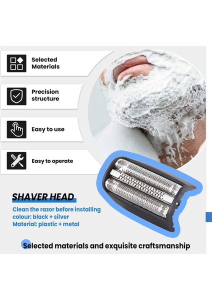 Braun 3 Serisi Smartcontrol 4000 Syncropro ve 7000 Tricontrol Serisi 5495 7505 7520 7650 195S Için 30B Folyo Ekran + Bıçak (Yurt Dışından) indirimleri