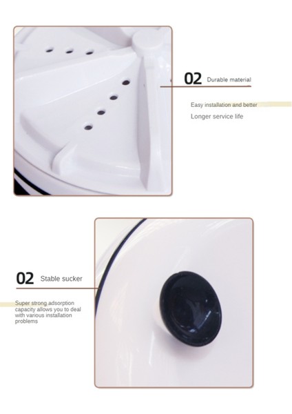 Taşınabilir Çamaşır Makinesi Ultrasonik Türbinli Mini Çamaşır Makinesi, Ev Seyahat Karavan Dairesi Için Vantuzlu (Yurt Dışından) fırsatları