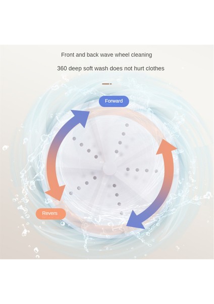 Taşınabilir Çamaşır Makinesi Ultrasonik Türbinli Mini Çamaşır Makinesi, Ev Seyahat Karavan Dairesi Için Vantuzlu (Yurt Dışından) indirimleri