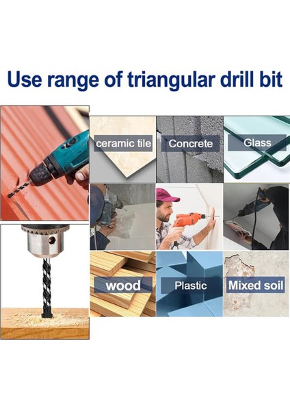 Cam/fayans/plastik/ahşap/beton/çimento/metal Için Set Seti Profesyonel Karbür Matkap Bitleri Set (1/8-1/2in) (Yurt Dışından) indirimleri