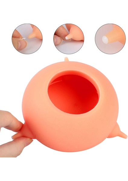 Silikon 3 Emzem Simülasyon Nipelleri Pet Besleyici Kabarcık Süt Kasesi Besleyici Yenidoğan Kittle Puppe Hemşirelik İçecek Yiyecek Dispenser (Yurt Dışından)