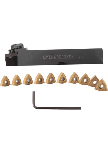 20MM Torna Dönüş Aracı Tutucu MWLNR2020K08 + 10 WNMG0804 Karbür Ekler Seti (Yurt Dışından)