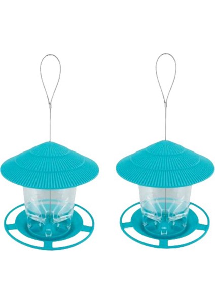 Bahçe çardak asılı vahşi kuş besleyici dış konteyner evcil hayvan kuş besleme ev tipi kuş besleyici yeşil (Yurt Dışından)