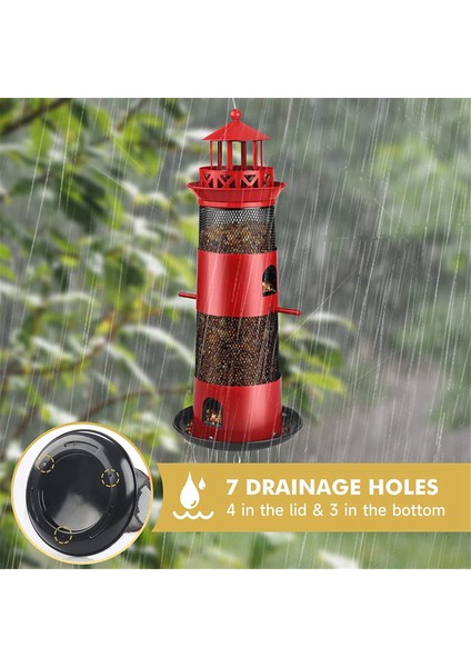 Açık havada asılı için kuş besleyicileri, dış için sincap geçirmez kuş, siyah için metal kuş tohumu (Yurt Dışından) modelleri