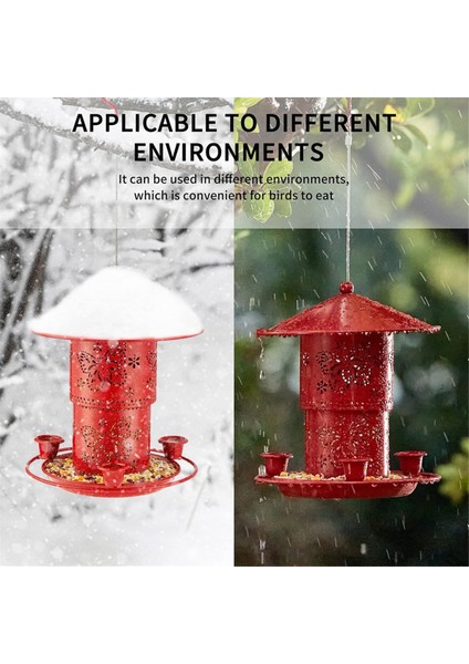 Açık asma metal çift katmanlı kuş besleyici kuş su besleyici anti-squirrel (Yurt Dışından) fırsatları