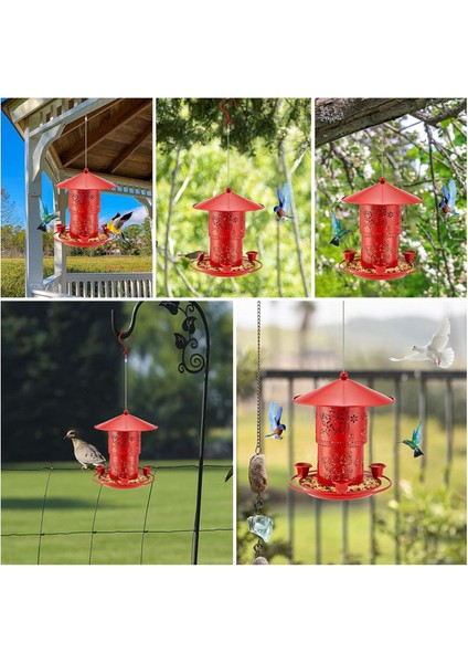 Açık asma metal çift katmanlı kuş besleyici kuş su besleyici anti-squirrel (Yurt Dışından) indirimleri