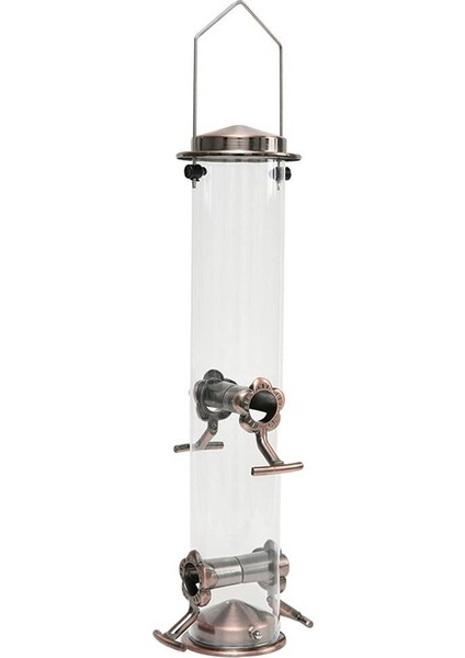 Yabani Kuş Asma Besleyici Tübüler Anti-Koşu Dış Bahçe Kuş Besleyicileri Tepsi Birdhouse Pet Su Besleyicileri Yiyecek (Yurt Dışından) fırsatları