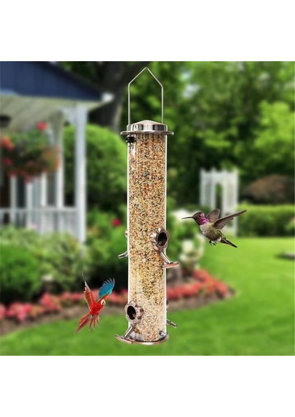 Yabani Kuş Asma Besleyici Tübüler Anti-Koşu Dış Bahçe Kuş Besleyicileri Tepsi Birdhouse Pet Su Besleyicileri Yiyecek (Yurt Dışından) indirimleri