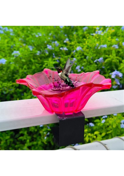 Balkon Kuş Banyosu Kuş Besleme Kuş Besleyicisi Kuş Bankası Çit Kuş Banyosu Ağır hizmet tipi ayarlanabilir taban güverte Mor Mor (Yurt Dışından) fiyatları