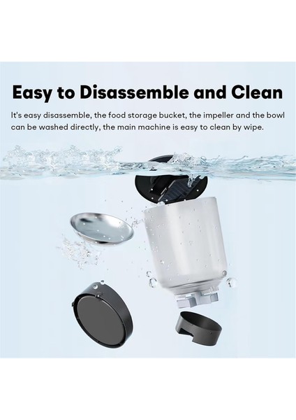 Uygulama Kontrolü Otomatik Pet Besleyici, 4.2L 2.4G WiFi Etkin Pet Besleyici, Kediler ve Köpek B için Çift Kase Otomatik Evcil Hayvan Yiyesi Dispanser (Yurt Dışından) modelleri