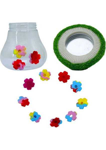 Kuş Su Besleyicisi Dış Mekan Asma Boya Küçük Çiçek Kuş Sulama Şişesi Ant-Prot (Yurt Dışından) modelleri