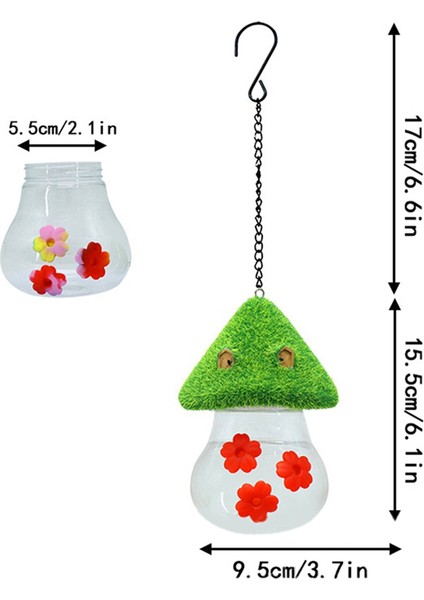 Kuş Su Besleyicisi Dış Mekan Asma Boya Küçük Çiçek Kuş Sulama Şişesi Ant-Prot (Yurt Dışından) indirimleri