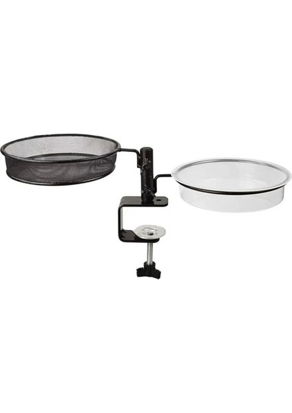 Kuş Besleyici-Açık bahçe, çim, balkon ve veranda için balkon braketi ile 2&#39;si 1 arada kuş banyosu ve besleyici (Yurt Dışından)