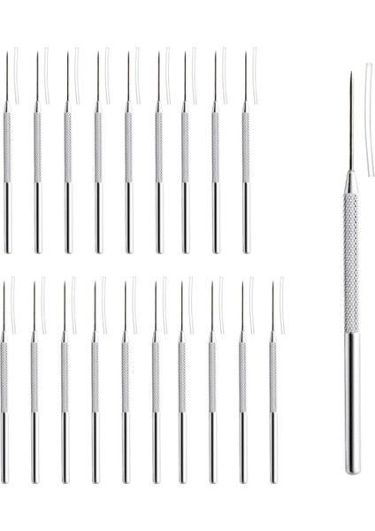 20 Adet Seramik Iğne Kil Iğne Aletleri Paslanmaz Çelik Heykel Polimer Kil Iğne Seramik Detay Araçları (Yurt Dışından)