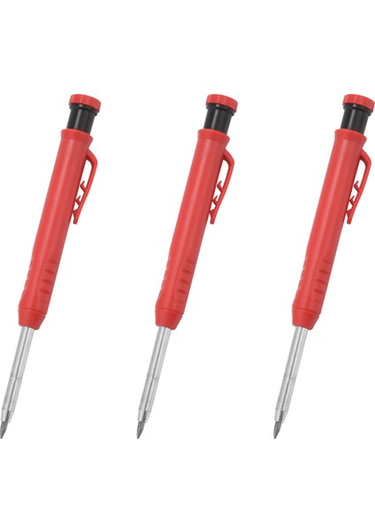 3x Derin Delik Markeri Premium Mekanik Kalem Işareti Entegre Bileme Metal Taş (Yurt Dışından)