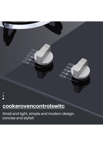 Ocak Düğmeleri, Fırın Düğmesi (4 Adet), 6 mm Evrensel Gümüş Gazlı Ocak Kontrol Düğmeleri Adaptörleri Fırın Döner Anahtarı Pişirme Yüzeyi Kontrol Kilitleri (Yurt Dışından) modelleri
